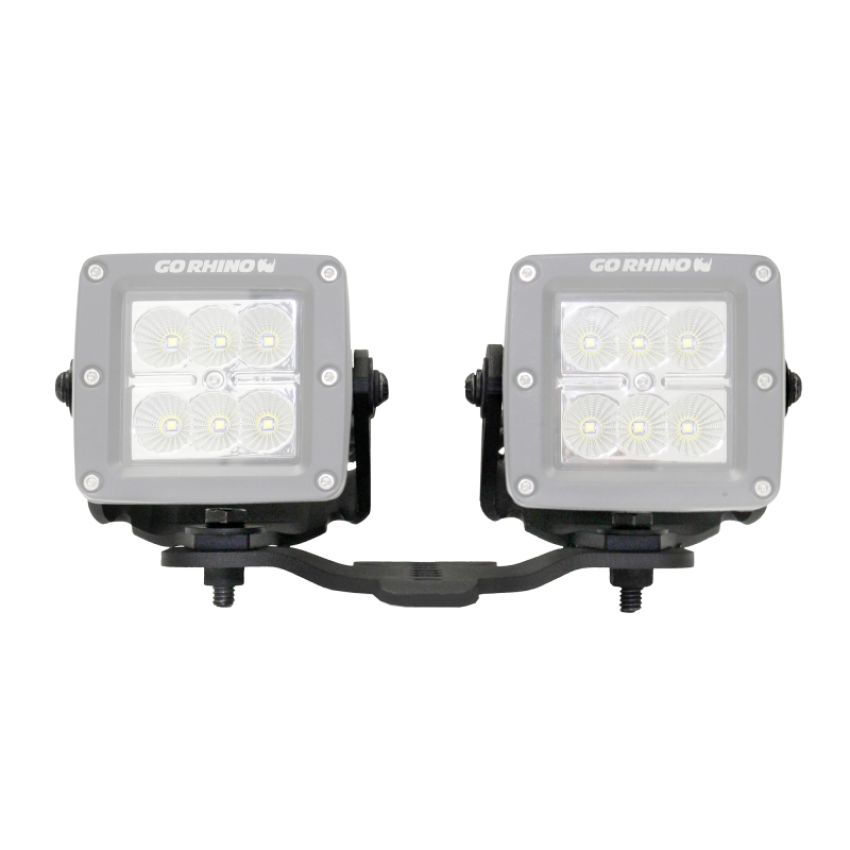 Go Rhino 731030T 18-20 Jeep Wrangler JL/JLU/Gladiator JT Light Mount - Two 3in Cubes