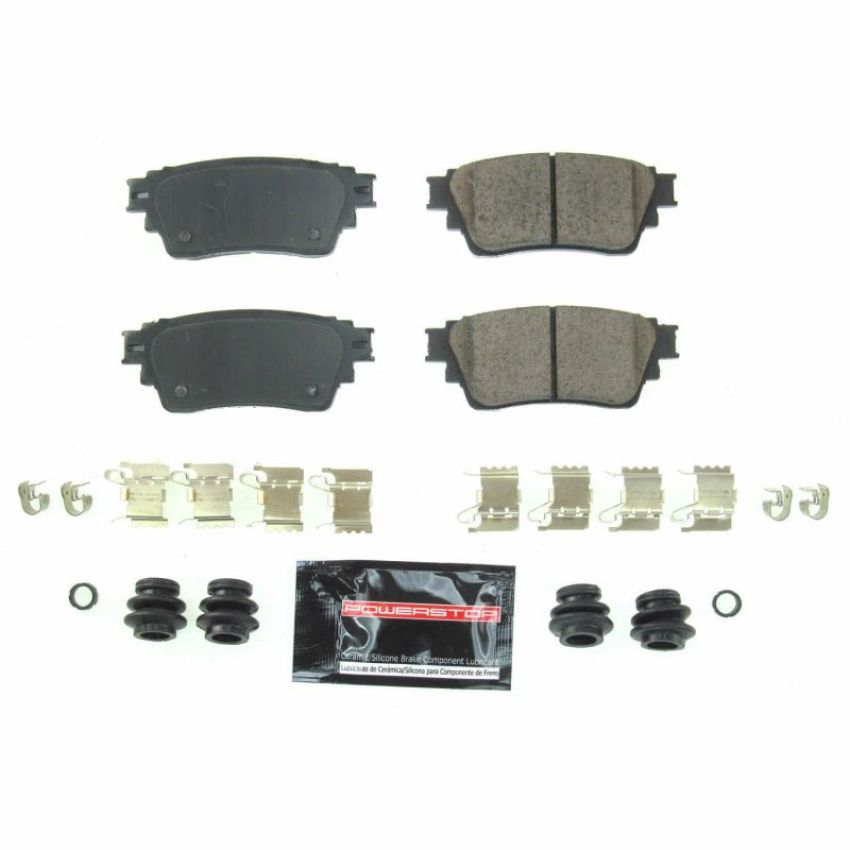 PowerStop Z23-2135 PowerStop - Z23 Daily Driver Carbon-Fiber Ceramic Brake Pads with Hardware Kit