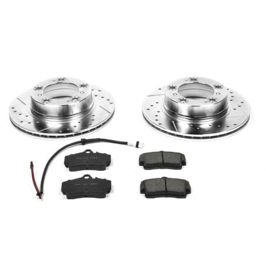 PowerStop K857 Z23 Daily Driver Carbon-Fiber Ceramic Brake Pad and Drilled & Slotted Rotor Kit