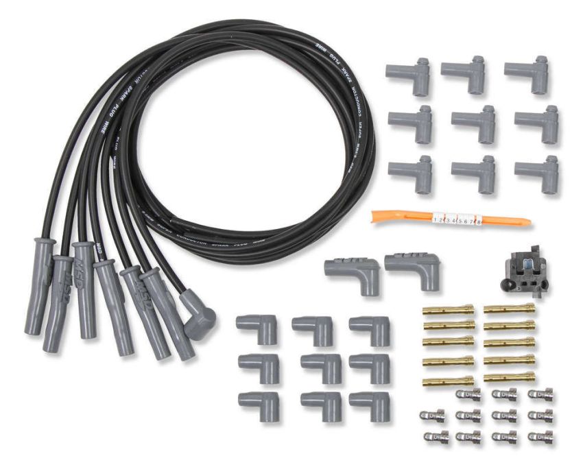 MSD IGNITION MSD31173 Spark Plug Wire Set - 6cyl. Universal Black