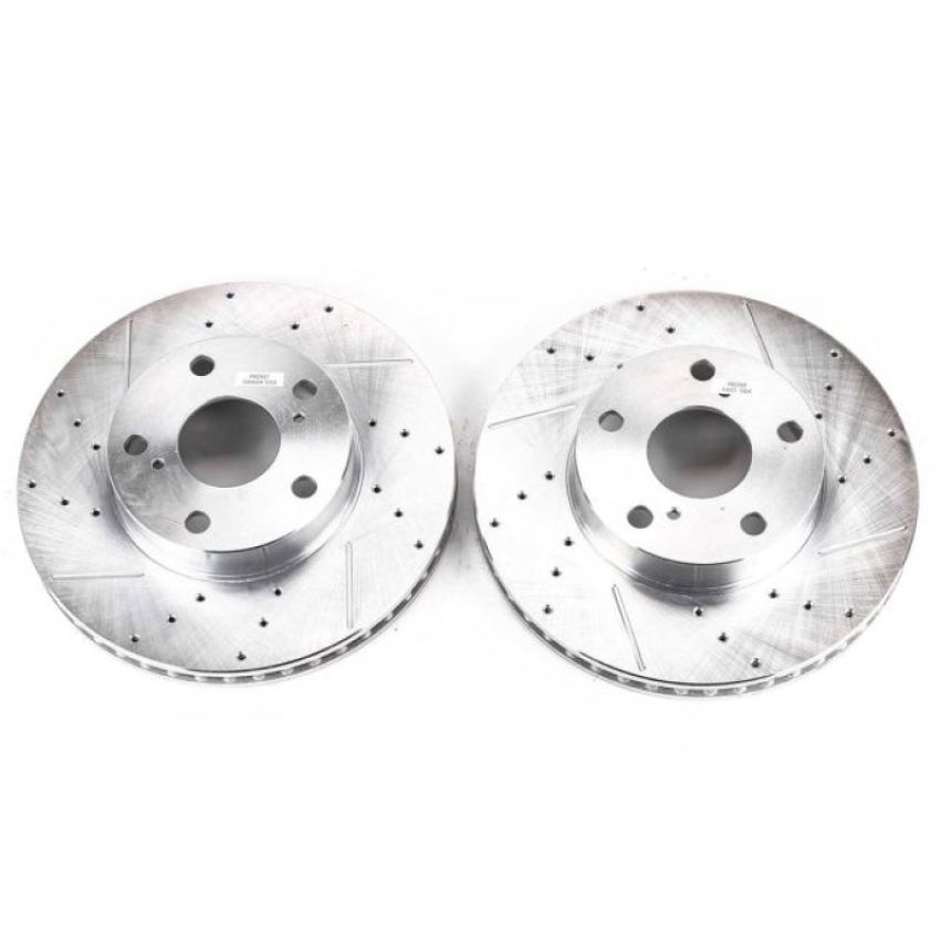 PowerStop JBR1120XPR PowerStop Evolution Performance Drilled, Slotted & Plated Brake Rotor Pair
