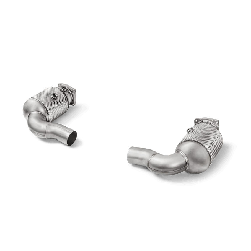 Akrapovic L-PO/SS/2H Link Pipe Set w Cat (SS)