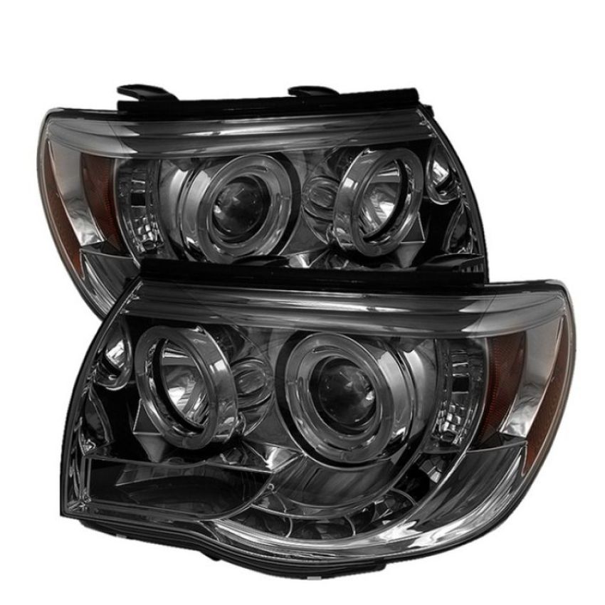 SPYDER 5011930 Projector Headlights - LED Halo - Smoke