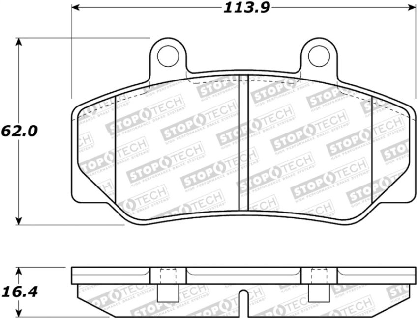 Stoptech 308.04920 Street Brake Pads