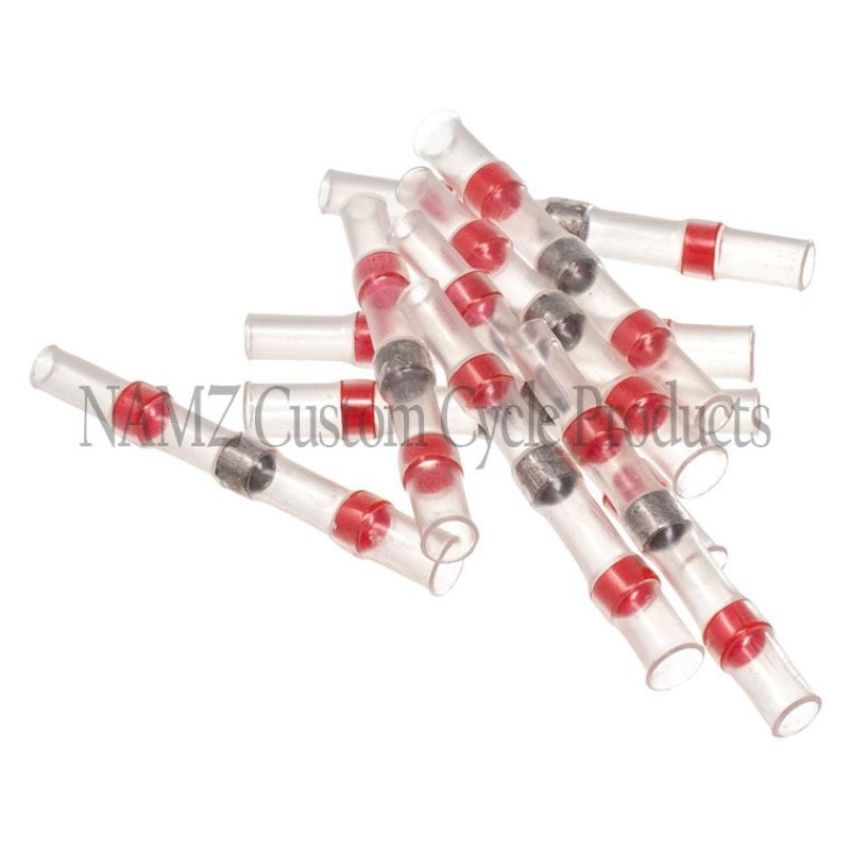 NAMZ NIS-9002 Heat Shrinkable Butt Splice w/Low Temp Solder Terminals 22-18 AWG (10 Pack)