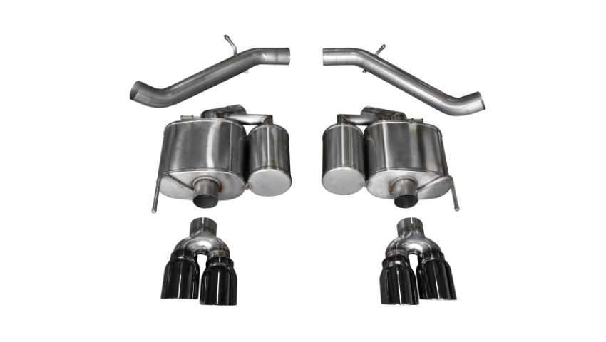CORSA Performance 14478BLK Corsa 2016-2019 Cadillac ATS-V 3.6T 4in Black Sport Axle-Back Exhaust