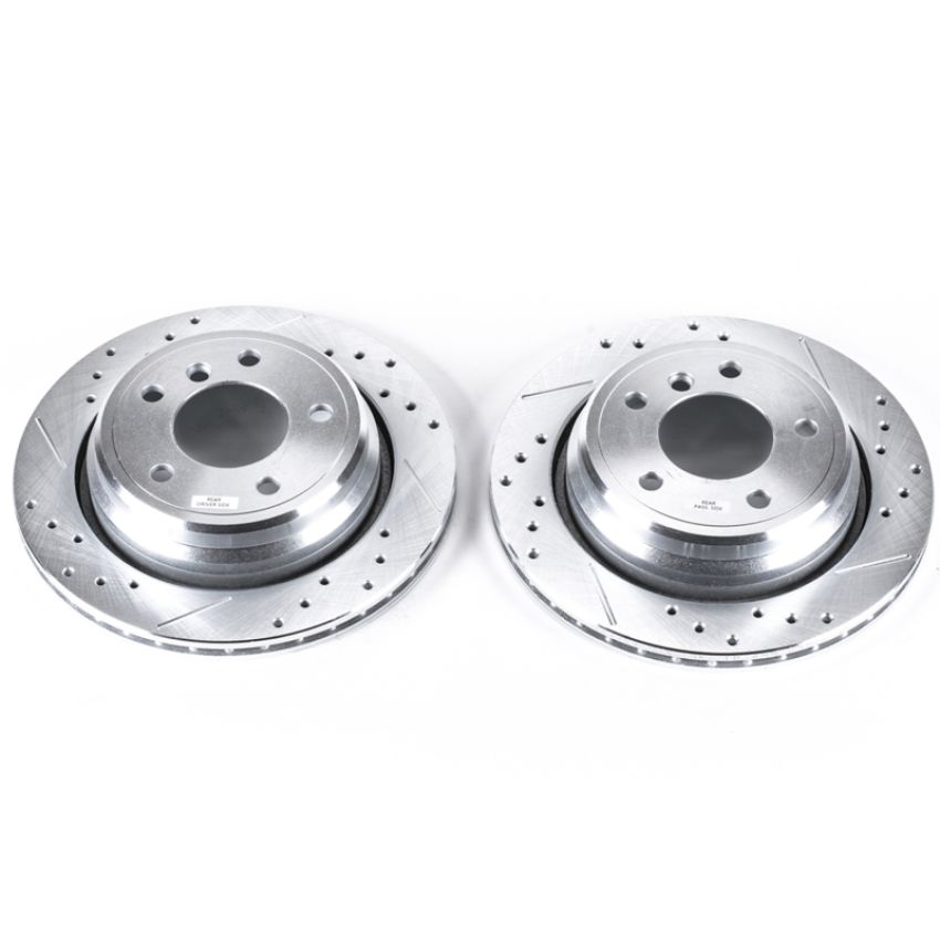 PowerStop EBR497XPR PowerStop Evolution Performance Drilled, Slotted & Plated Brake Rotor Pair