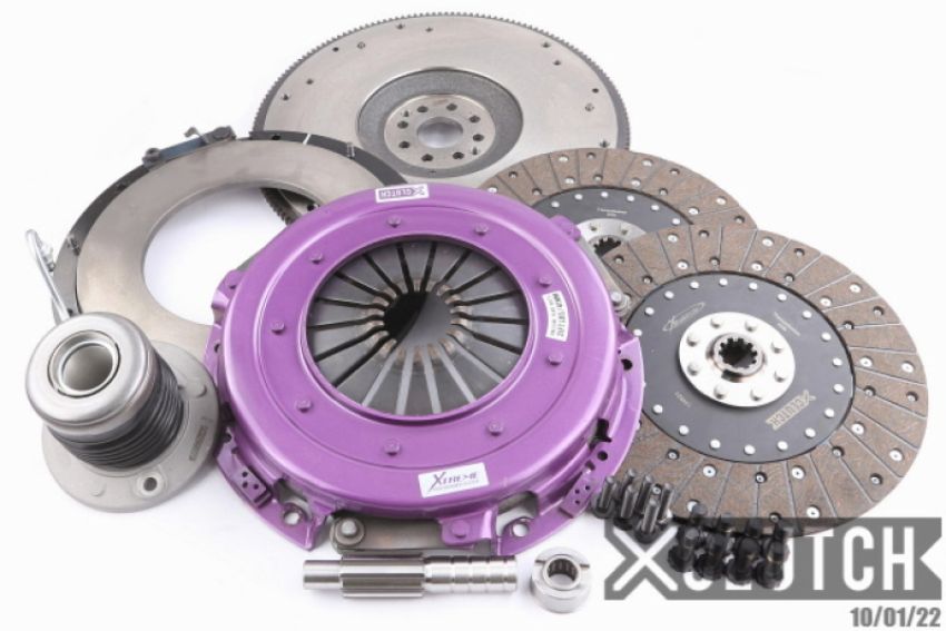 XCLUTCH XKFD27656-2G 05-10 Ford Mustang GT 4.6L 10.5in Twin Solid Organic Clutch Kit