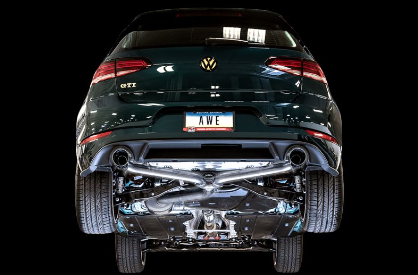 AWE Tuning 3015-32096 Volkswagen GTI MK7.5 2.0T Touring Edition Exhaust w/Chrome Silver Tips 102mm