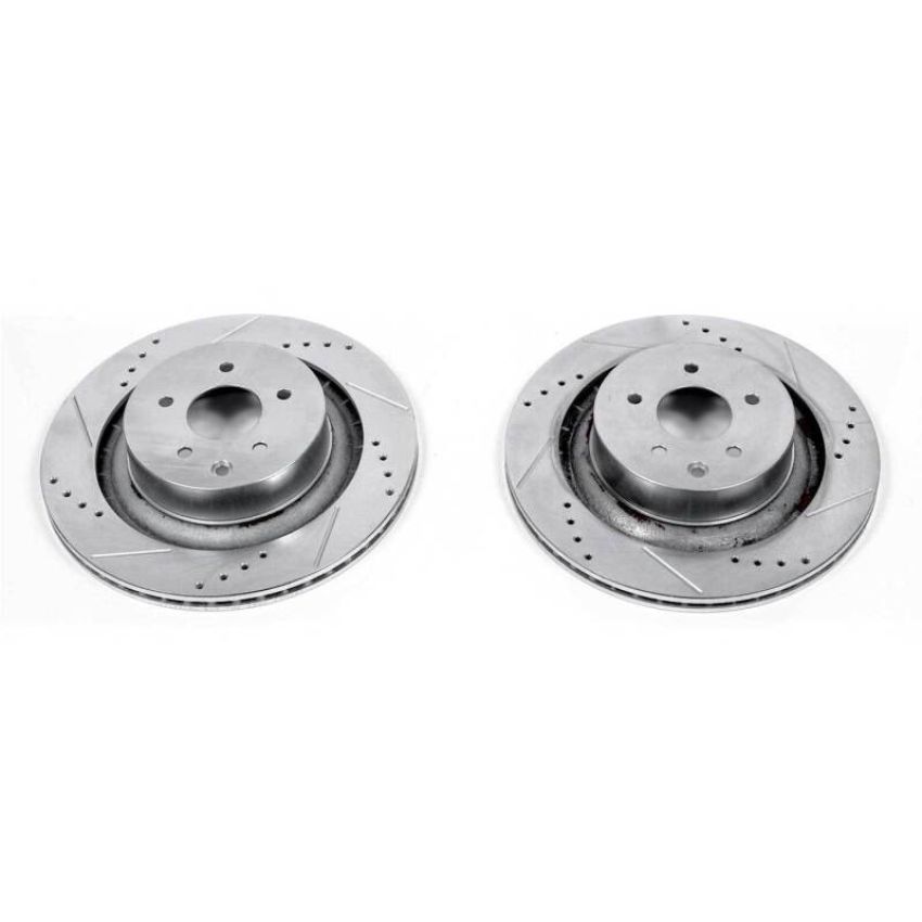 PowerStop JBR1341XPR PowerStop Evolution Performance Drilled, Slotted & Plated Brake Rotor Pair