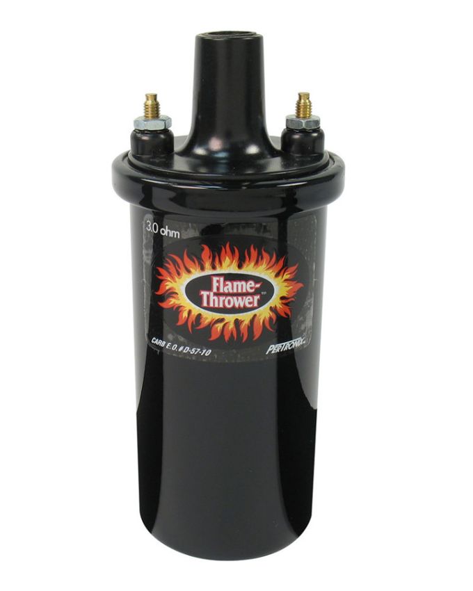 PERTRONIX IGNITION PRT40511 Flame-Thrower Coil - Black- Oil Filled 3 ohm