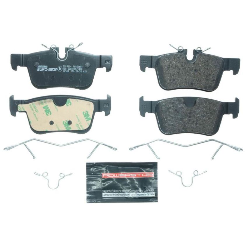 PowerStop ESP9004 EuroStop ECE-R90 Certified Brake Pad Set