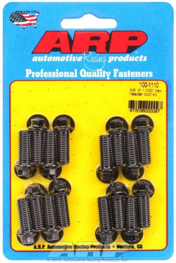 ARP ARP100-1110 Header Bolt Kit - 6pt. 3/8 x 1.00 UHL (16)