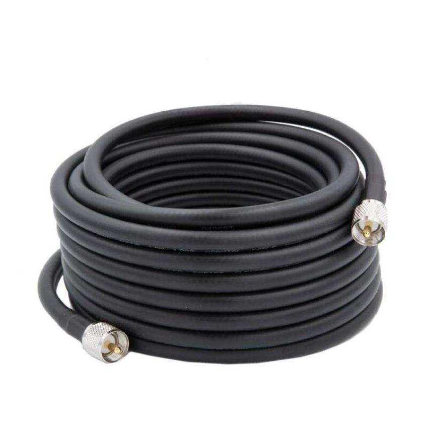 Rugged Radios COAXHD-M2M-25 HD Flag Pole Antenna Coax Cable for Base Camp and Base Stations 25 Foot