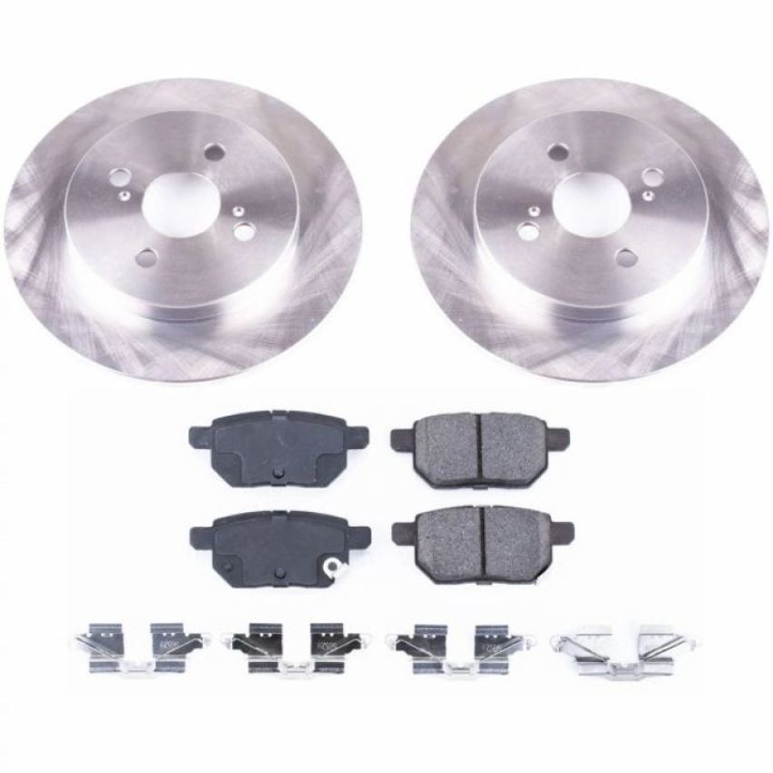 PowerStop KOE6106 OE Stock Replacement Low-Dust Ceramic Brake Pad and Rotor Kit