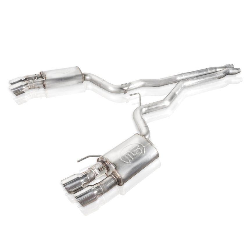 Stainless Works M18CBXPCV 18+ Ford Mustang GT Redline Cat-Back Performance Connect X-Pipe w/ Active Valves