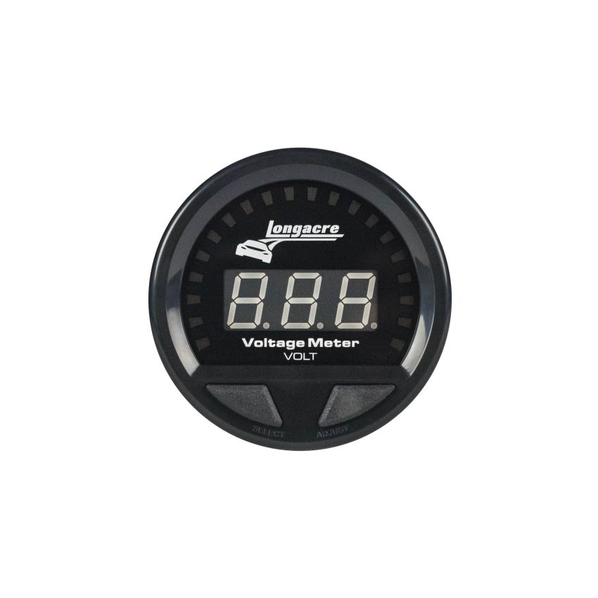 LONGACRE LON52-46862 Waterproof LED Volt Gauge 8-18v