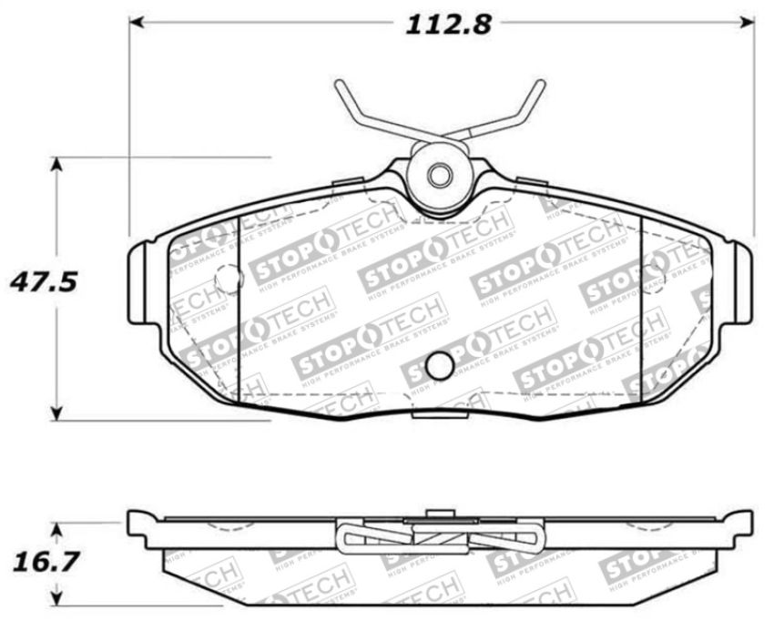 Stoptech 305.10820 Street Select Brake Pads - Front/Rear