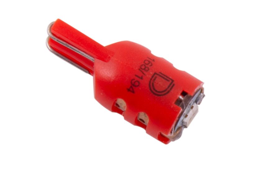 Diode Dynamics DD0337S 194 LED Bulb HP5 LED - Red Short (Single)
