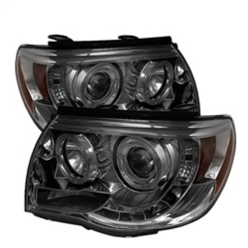 SPYDER 5011930 Projector Headlights - LED Halo - Smoke