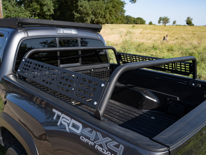 Cali Raised LED CR3690 Cali Raised 05-23 Toyota Tacoma Overland Bed Bars - 11 Bars Molle Panel Powder Coat Finish