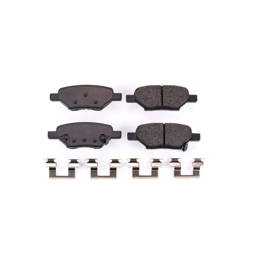 PowerStop 17-1033 PowerStop - Z17 Low-Dust Ceramic Brake Pads with Hardware