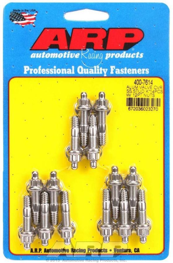 ARP ARP400-7614 S/S Valve Cover Stud Kit 12pt. (14)