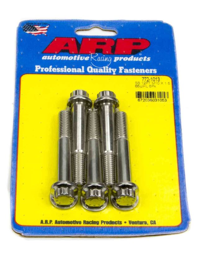 ARP ARP772-1013 S/S Bolt Kit - 12pt. (5) 10mm x 1.5 x 65mm