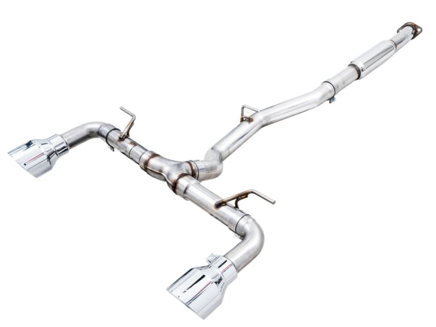 AWE Tuning 3020-32279 AWE Subaru BRZ/ Toyota GR86/ Toyota 86 Track Edition Cat-Back Exhaust- Chrome Silver Tips