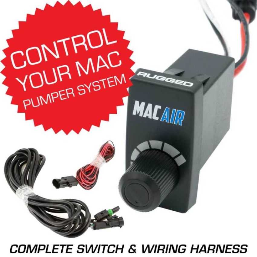 Rugged Radios MAC-VSC-RS Rocker Switch VSC for MAC Helmet Air Pumper - Complete Switch & Wiring Harness