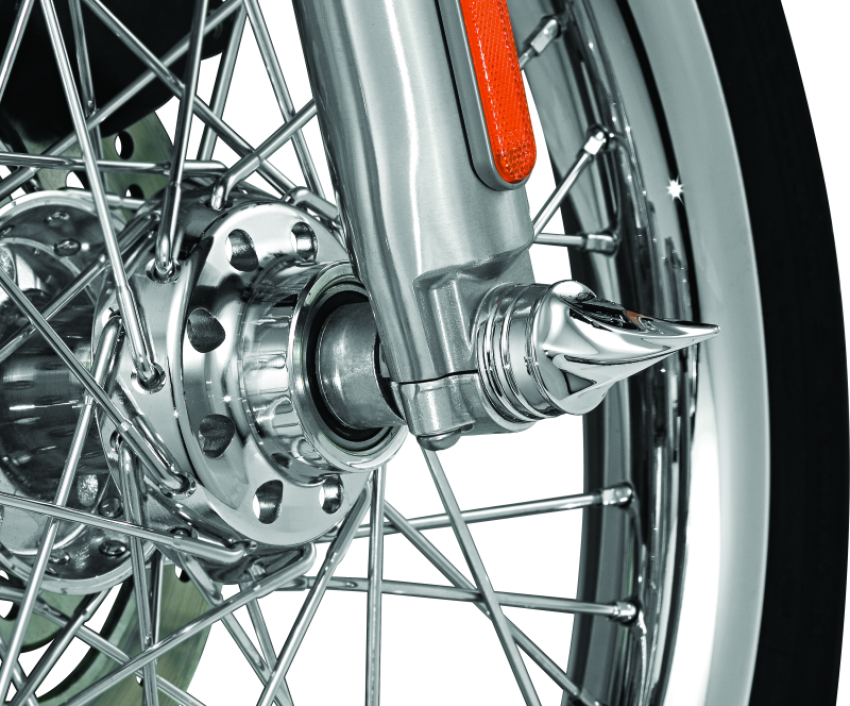 Kuryakyn 1219 Twisted Axle Caps Chrome