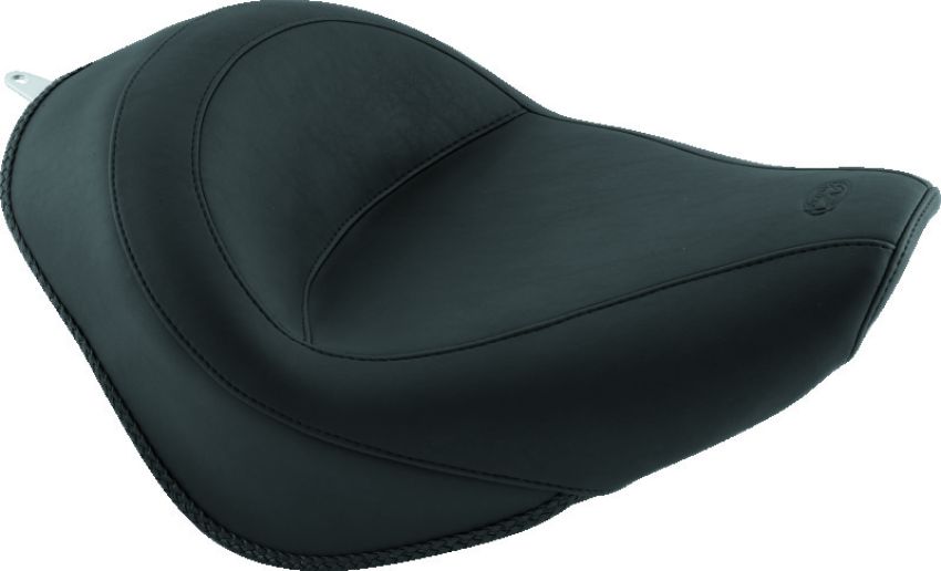 Mustang Motorcycle 76244 Mustang 06-17 Harley Softail Wide Tire (200mm) Standard Touring Solo Seat - Black