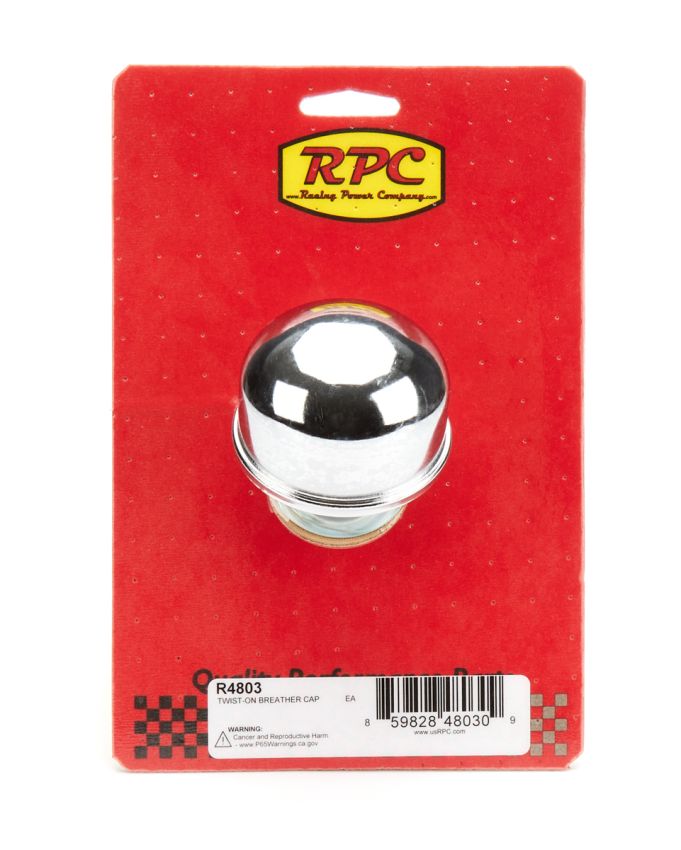 RACING POWER CO-PACKAGED RPCR4803 Twist-On Breather Cap Each