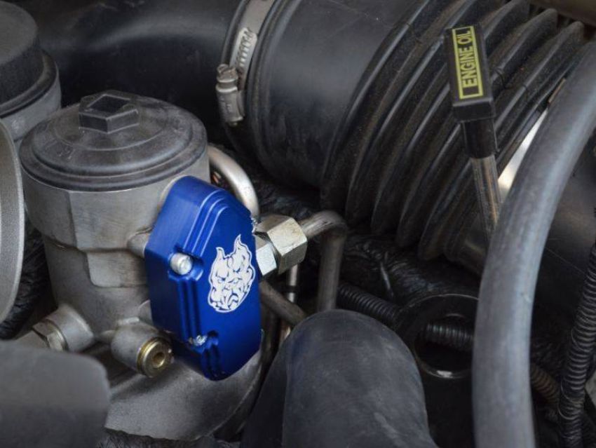 Sinister Diesel SD-FUELBLK-6.0-ADJ-FFC 03-07 Ford 6.0L Powerstroke Blue Spring Kit w/ Adjustable Billet Spring Housing