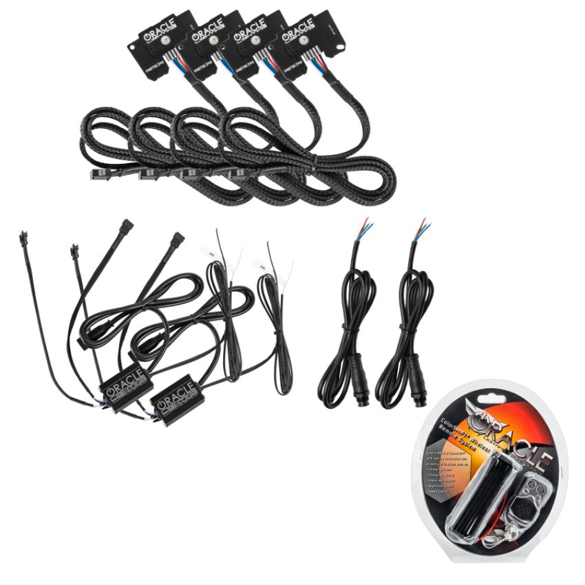 Oracle Lighting 1346-330 Jeep Wrangler JL/Gladiator JT ColorSHIFT RGB+W Headlight DRL Kit - w/RF Cont.