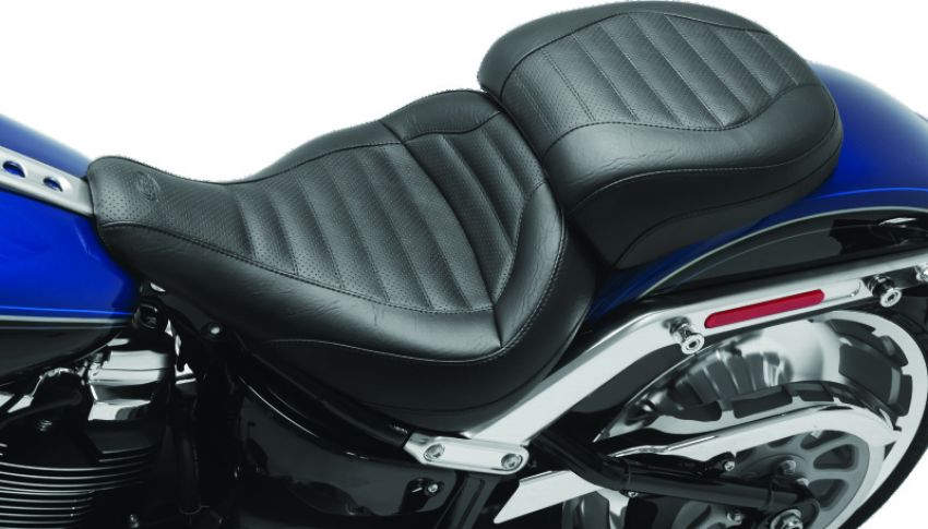 Mustang Motorcycle 75832 Mustang 18-23 Harley Fat Boy Standard Touring Solo Seat - Black