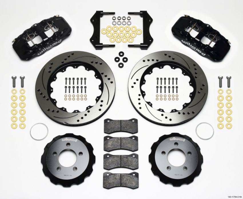 Wilwood 140-11764-D AERO6 Front Hat Kit 14.25 Drilled 2006-10 Magnum/Challngr/Chrgr/300C