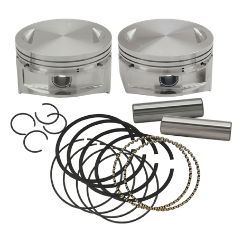 S&S Cycle 92-1412 84-99 BT 4in x 4-1/2in Piston Set - .020in