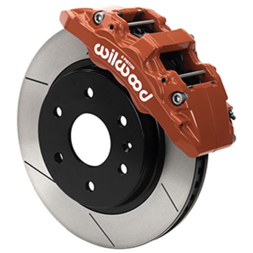 Wilwood 140-16804-R 07-18 Chevy Silverado/GMC Sierra Aero6-DM Front Brake Kit - Slotted - Red