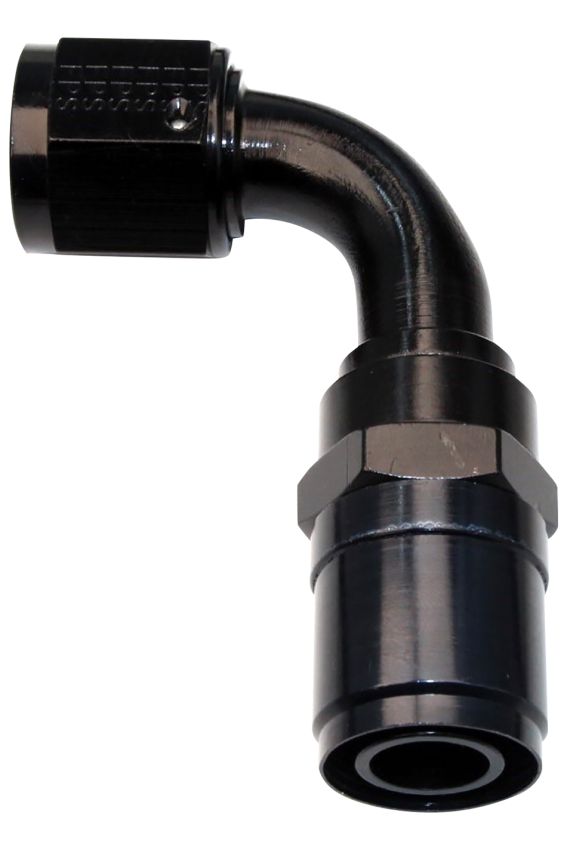 FRAGOLA FRG2609010 #10 Race-Rite Crimp-On Hose End 90-Degree