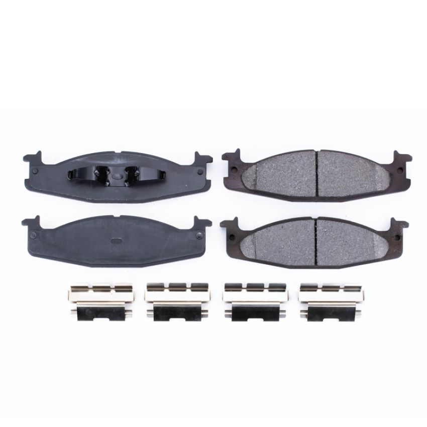 PowerStop 17-632 PowerStop - Z17 Low-Dust Ceramic Brake Pads with Hardware