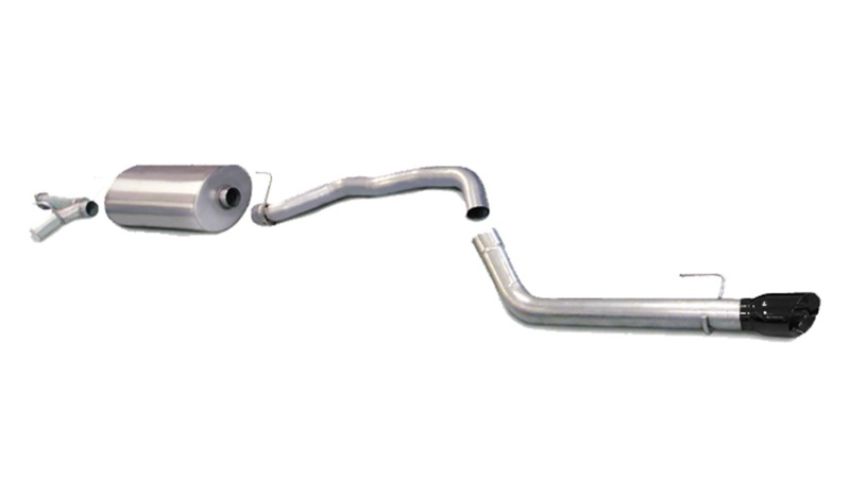 Corsa Performance 14573BLK 3.0in. Cat-Back Single Rear Exit with Single 4.0in. Black PVD Pro-Series Tip