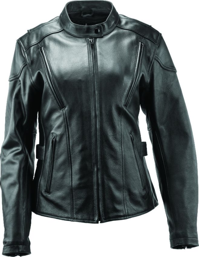 Kuryakyn 094364 Leather By River Road Race Leather Jacket Black Womens - Medium