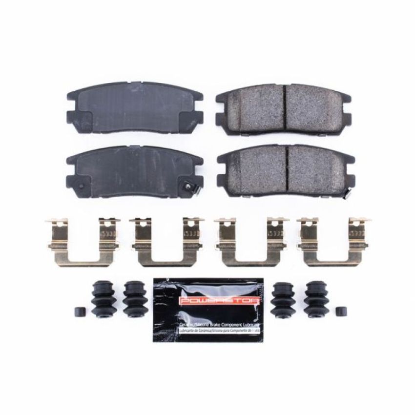 PowerStop Z23-580 PowerStop - Z23 Daily Driver Carbon-Fiber Ceramic Brake Pads with Hardware Kit