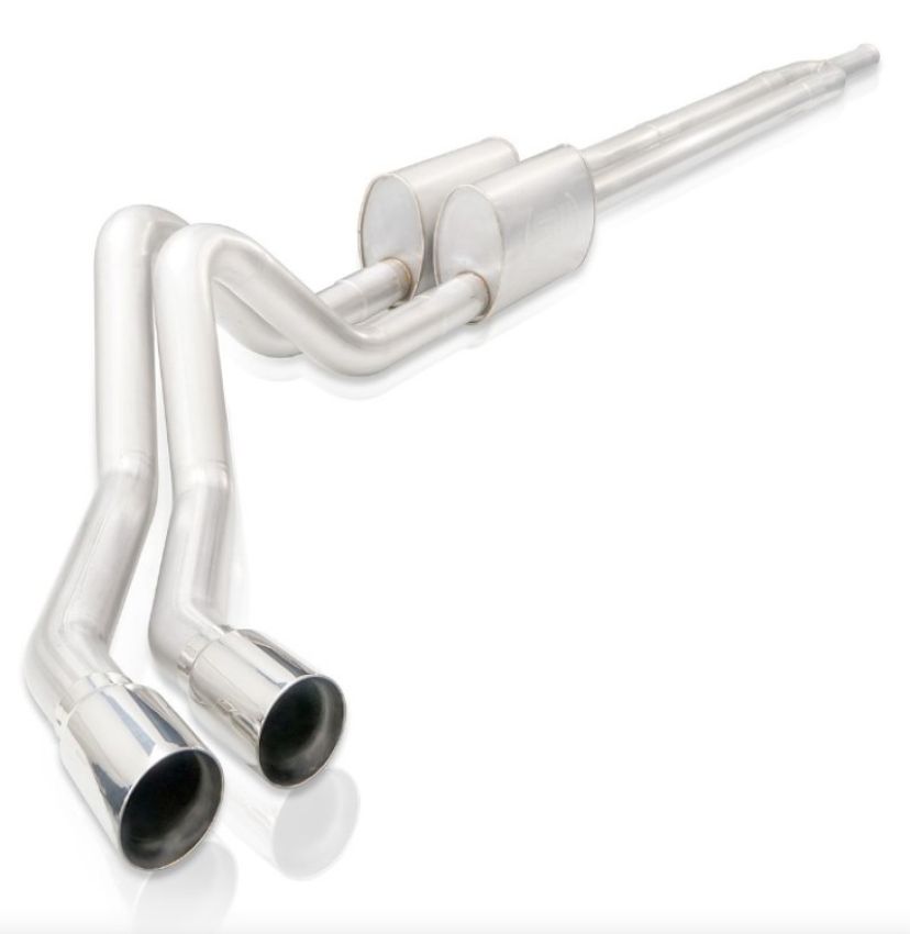 Stainless Works CT19CBYR 2019+ Chevrolet Silverado 5.3L 3in Redline Catback Factory Conct Dual Polished Tip