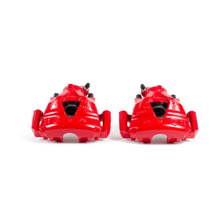 PowerStop S2014B Red Powder Coated Calipers