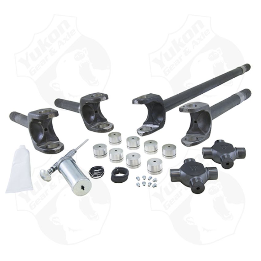 Yukon Gear & Axle YA W26008 Yukon Gear Front 4340 Chrome-Moly Replacement Axle Kit For 77-91 GM / Dana 60 w/ 30/35 Splines