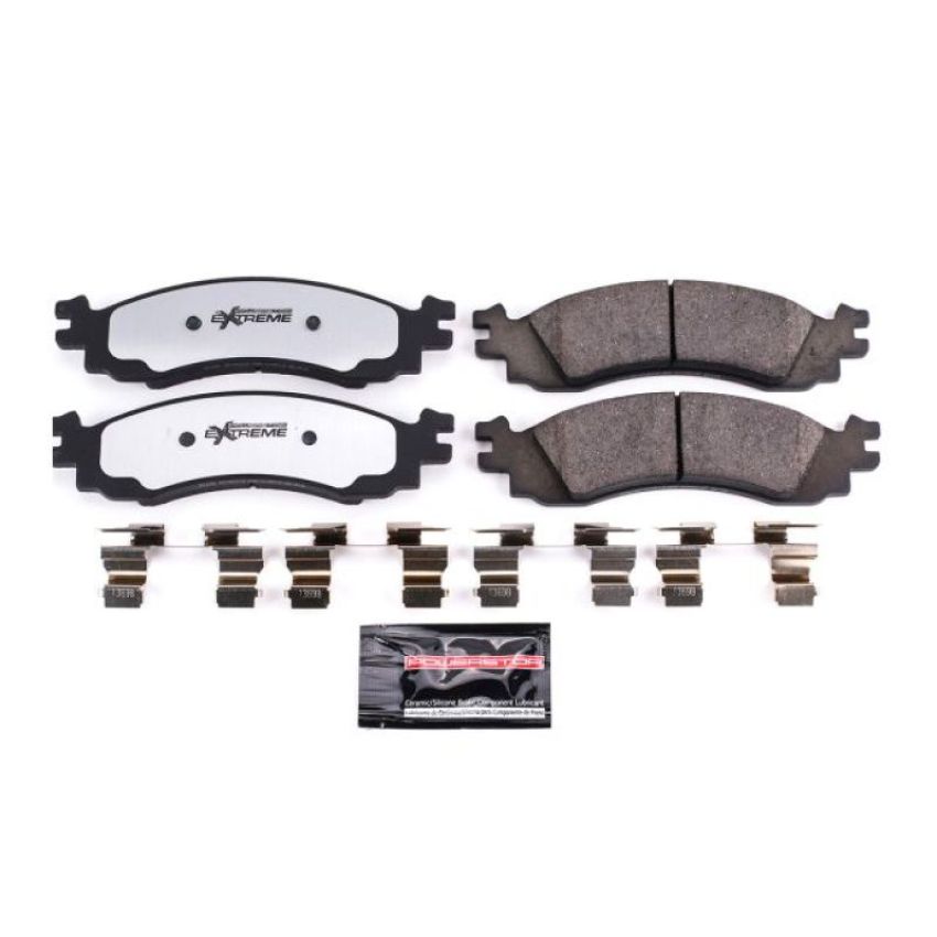 PowerStop Z36-1158 PowerStop - Z36 Truck and SUV Carbon-Fiber Ceramic Brake Pads with Hardware Kit