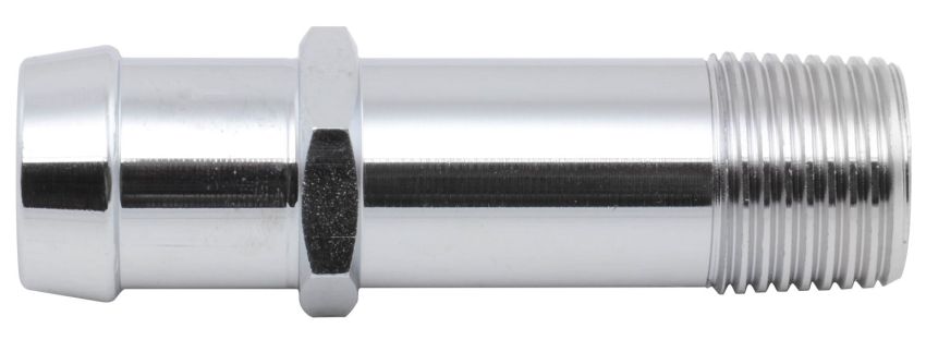 RACING POWER CO-PACKAGED RPCR9514X Alum Water Pump Fitting 1/2In NTP to 3/4In Barb