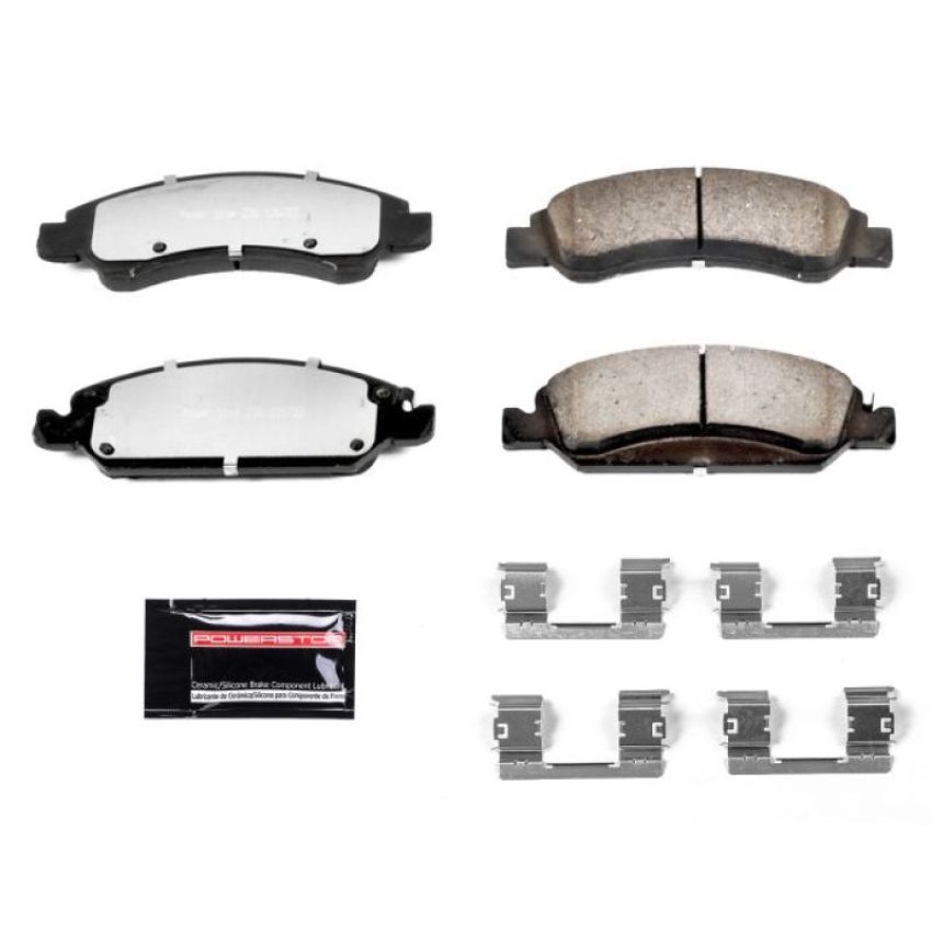 PowerStop Z36-1363 PowerStop - Z36 Truck and SUV Carbon-Fiber Ceramic Brake Pads with Hardware Kit